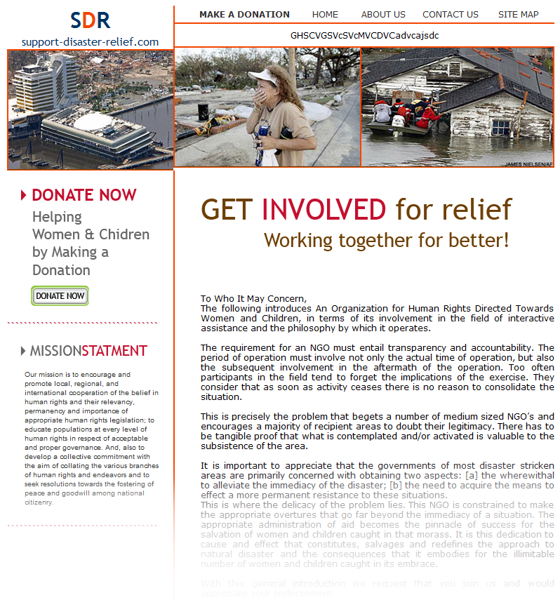 SDR (Support Disaster Relief)